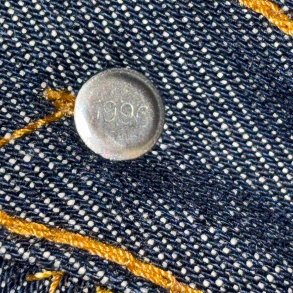 Levis 501 Original Shrink-to-Fit Jeans Mens 36x32 Dark Blue Button Fly Rigid 96” - Picture 13 of 13